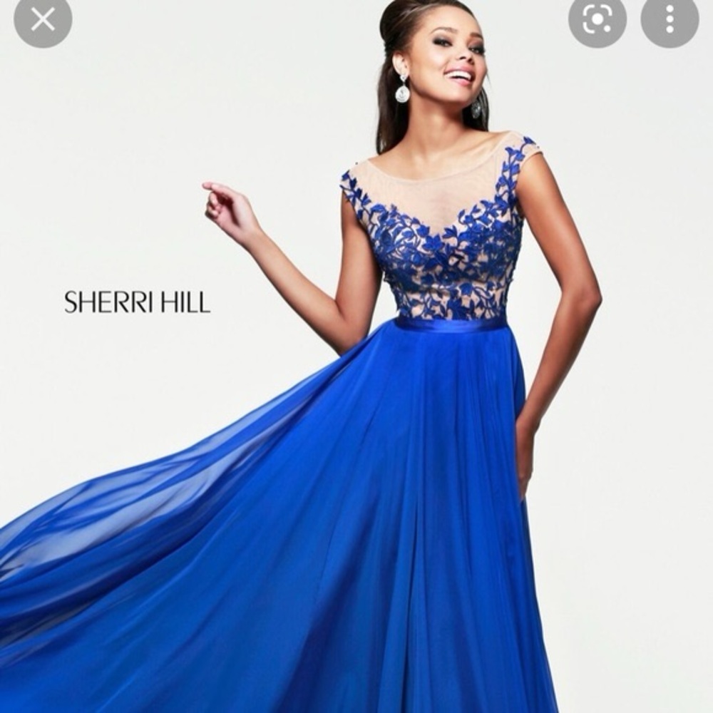 Sherri Hill Royal Blue Prom Dress